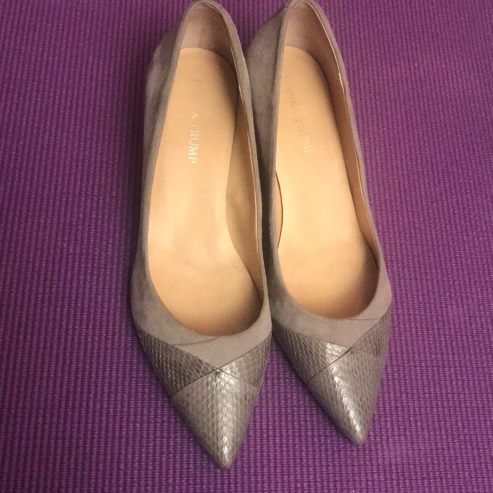 Ivanka Trump Suede kitten heels